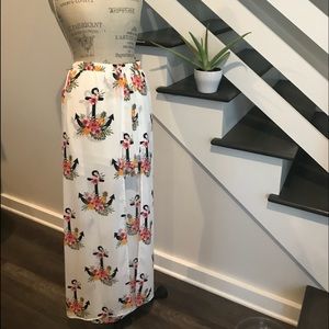 Shorts with long skirt in back .